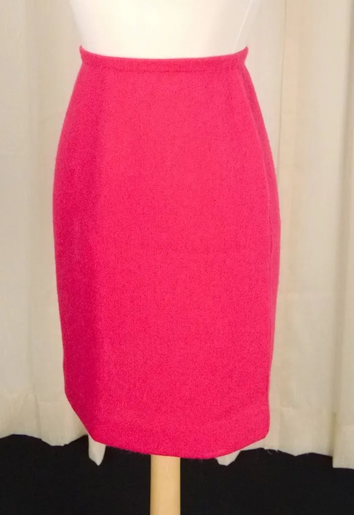 1950s Vintage Raspberry Pink Skirt