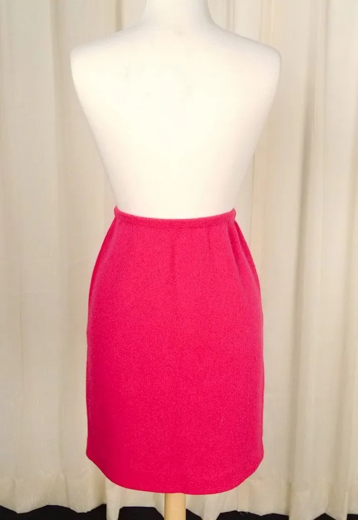 1950s Vintage Raspberry Pink Skirt