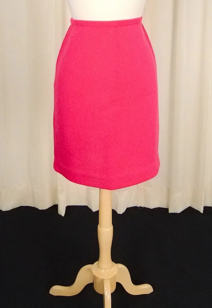 1950s Vintage Raspberry Pink Skirt