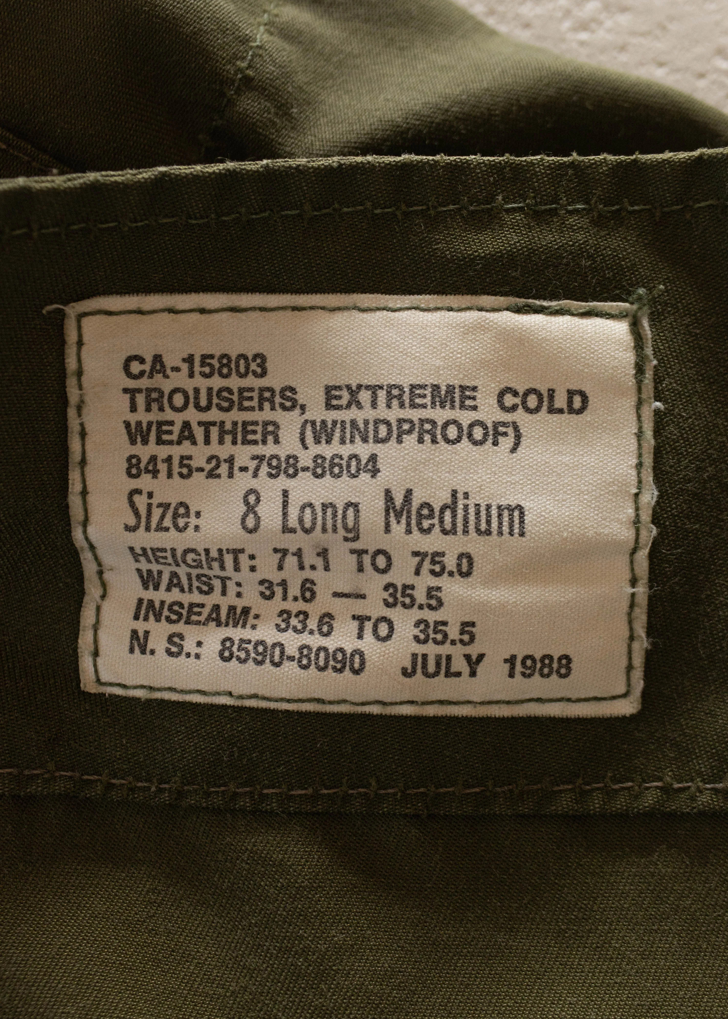 1980s Military Wind Cargo Pants M/L