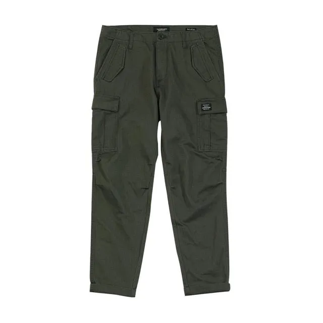 2021 Autumn Winter New  Cargo Pants Men Tactical Pants Slim Fit Ankle-length Military Track Trousers