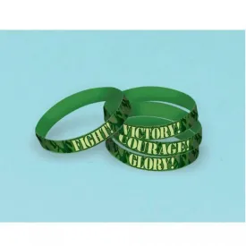 4 Pack Camouflage Rubber Bracelets