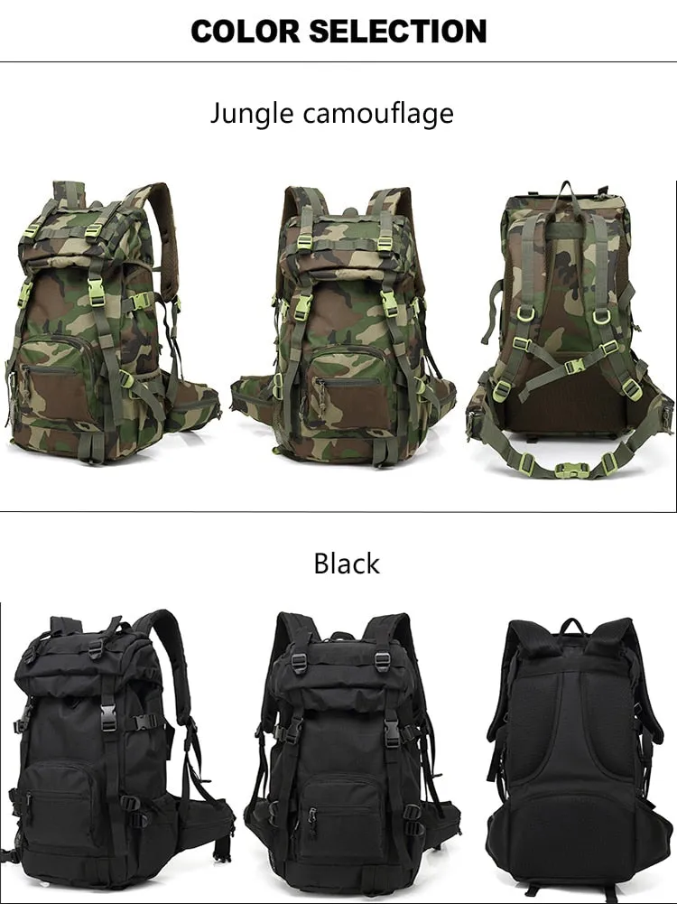 40L Tactical Military Camouflage 600D Backpack