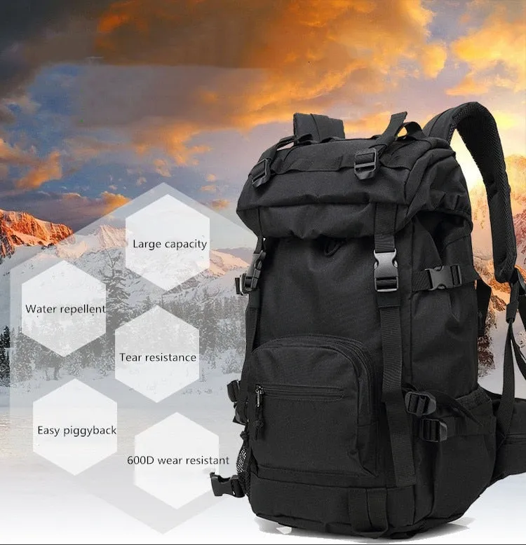 40L Tactical Military Camouflage 600D Backpack