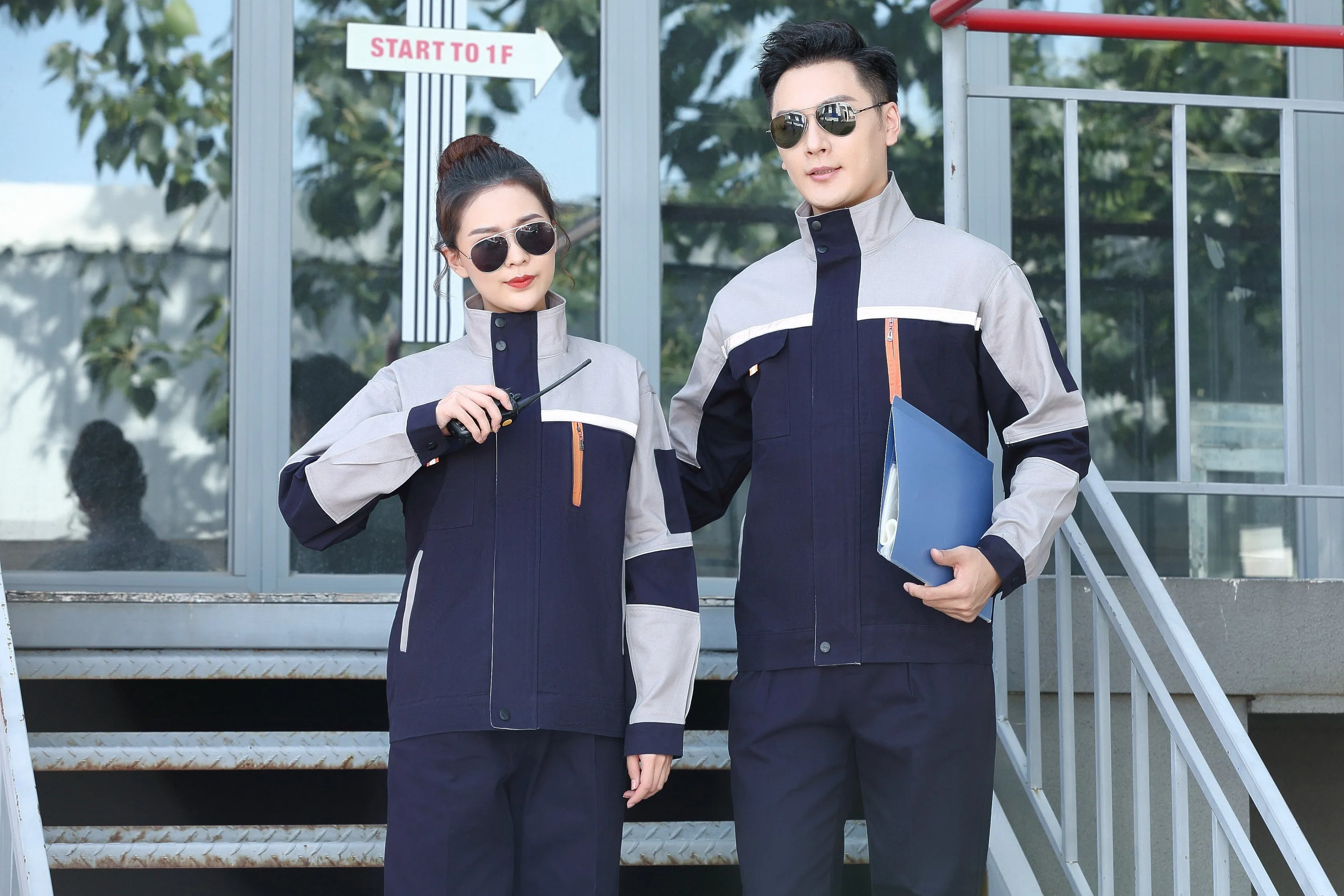 Autumn and winter long-sleeved pure cotton series workwear SD-PC-W2604