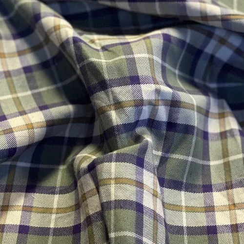 Avocado | Divinchi Plaid Shirting - SKU 7111C #S199