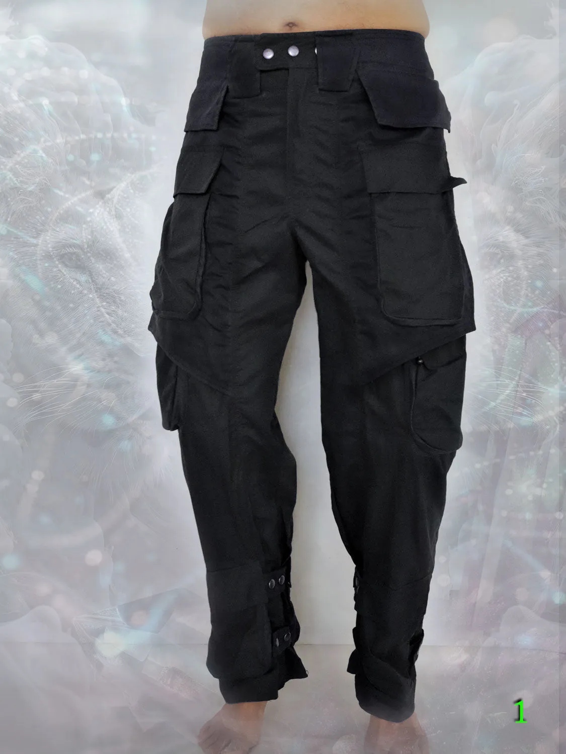 Banger Pants ~ multi cargo pockets post apocalyptic men's trousers