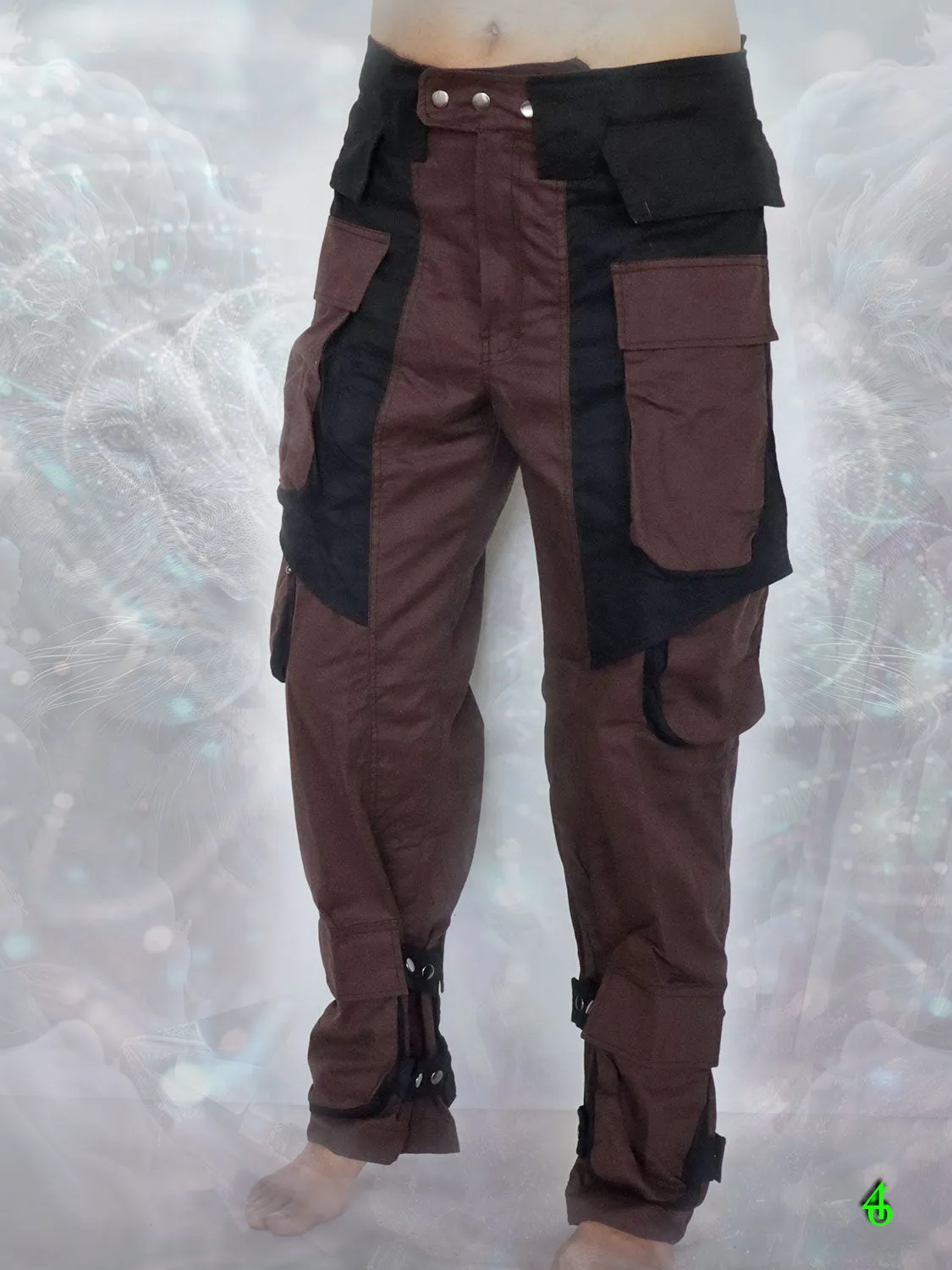 Banger Pants ~ multi cargo pockets post apocalyptic men's trousers