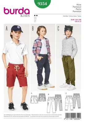 BD9354 Girl/Girl Plus Pant and Short | Burda style pattern