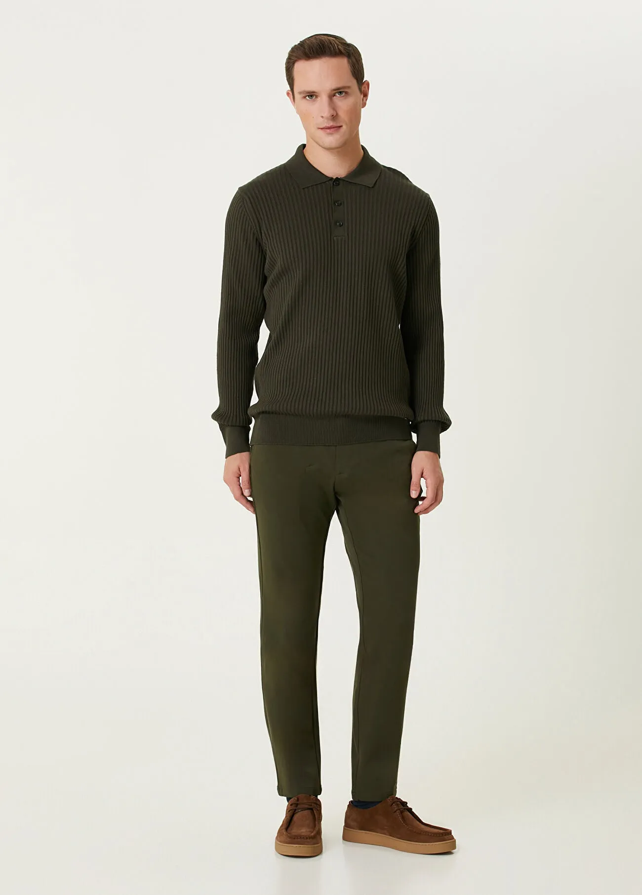 Beymen Club Men Polo Neck Knitwear Khaki