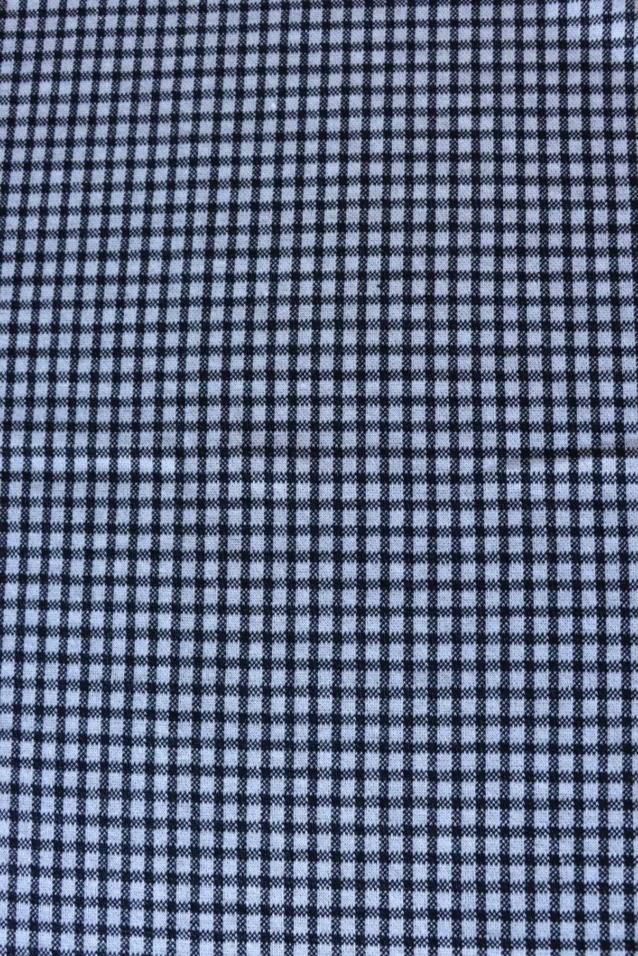 Black & White Mini Check Plaid Yarn Dyed Jacquard Knit