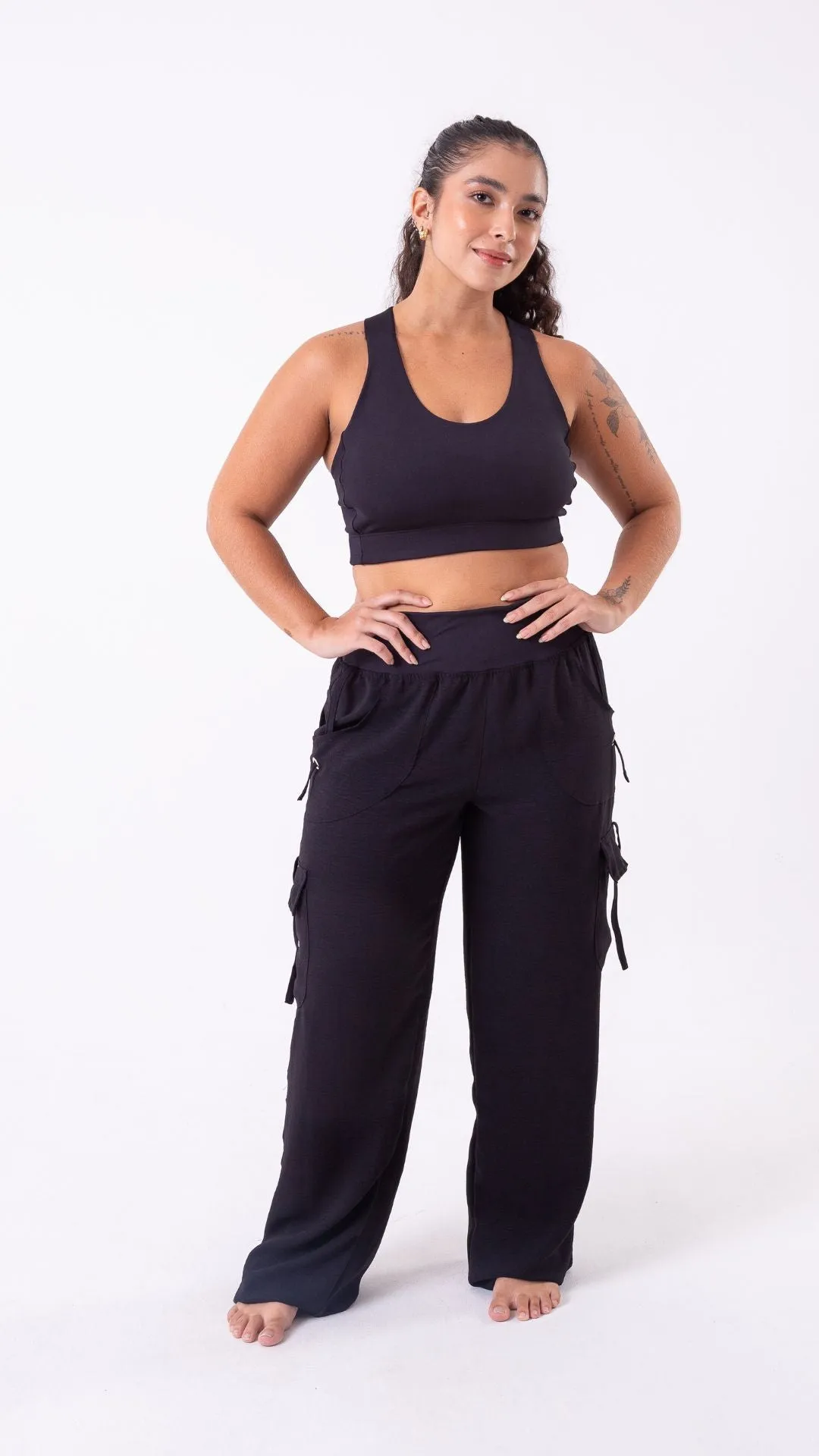 Black Lis Cargo Pants