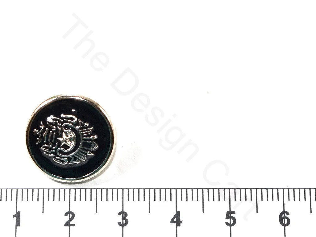 Black Star Royal Acrylic Coat Buttons