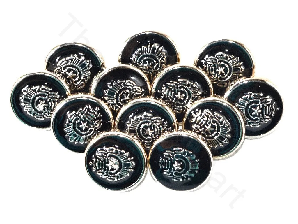 Black Star Royal Acrylic Coat Buttons