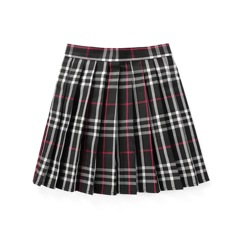 [Blue Green] JK vintage plaid uniform skirt