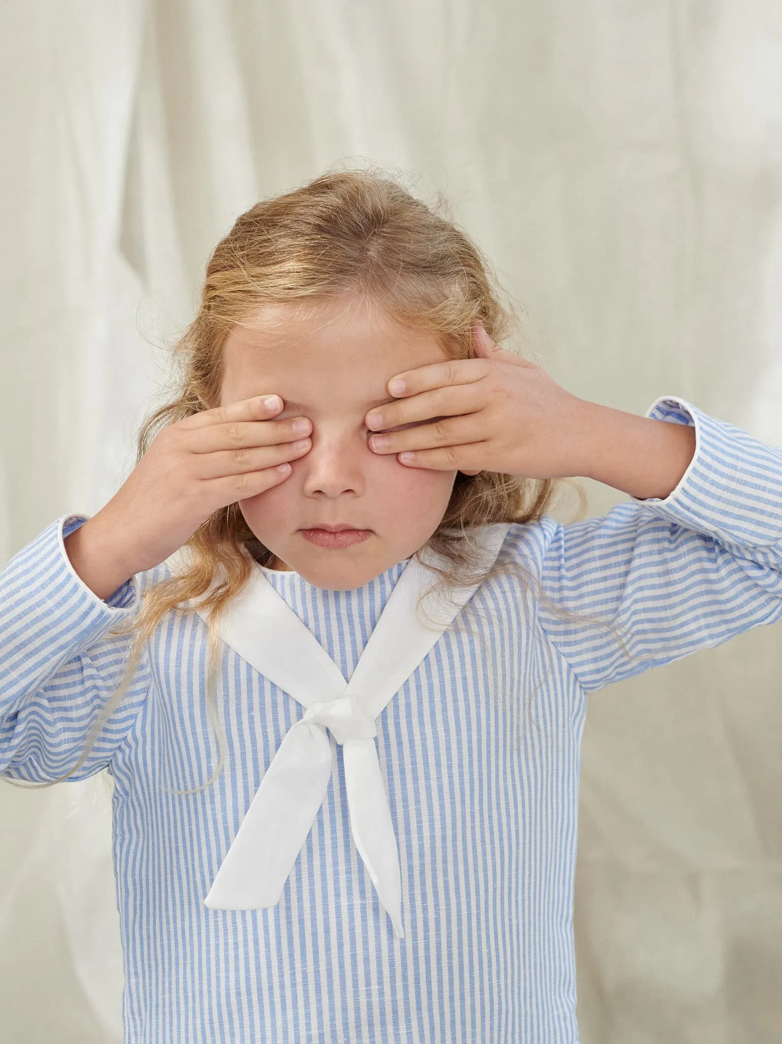 Blue Stripe Aranda Girl Sailor Dress