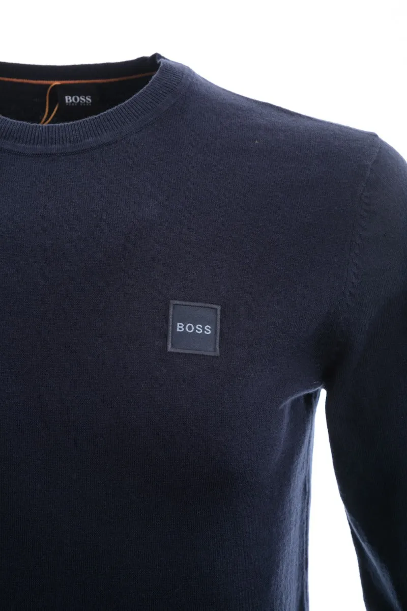 BOSS Kanovant Knitwear in Dark Blue