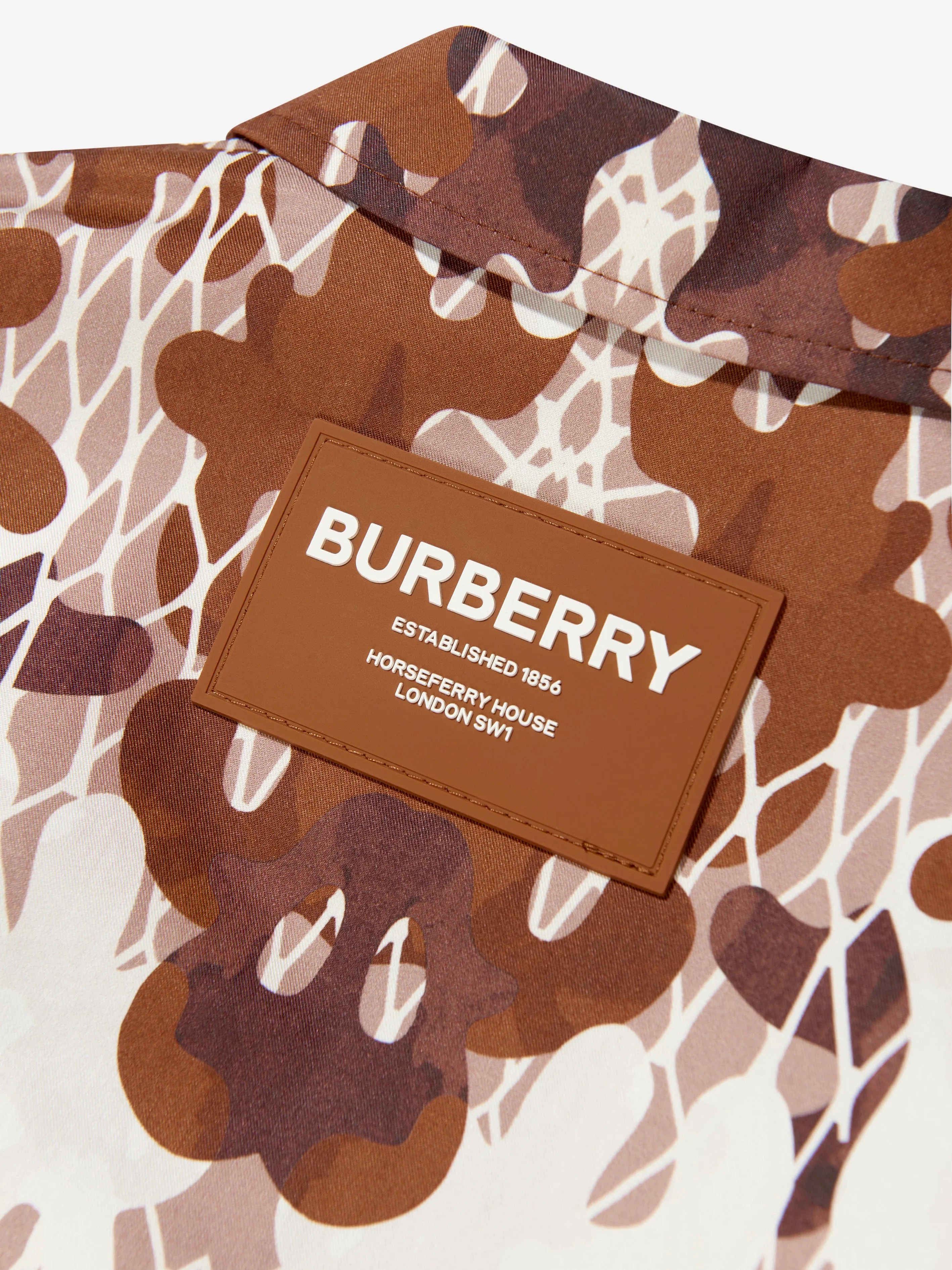 Burberry Girls Patricia Camouflage Print Dress