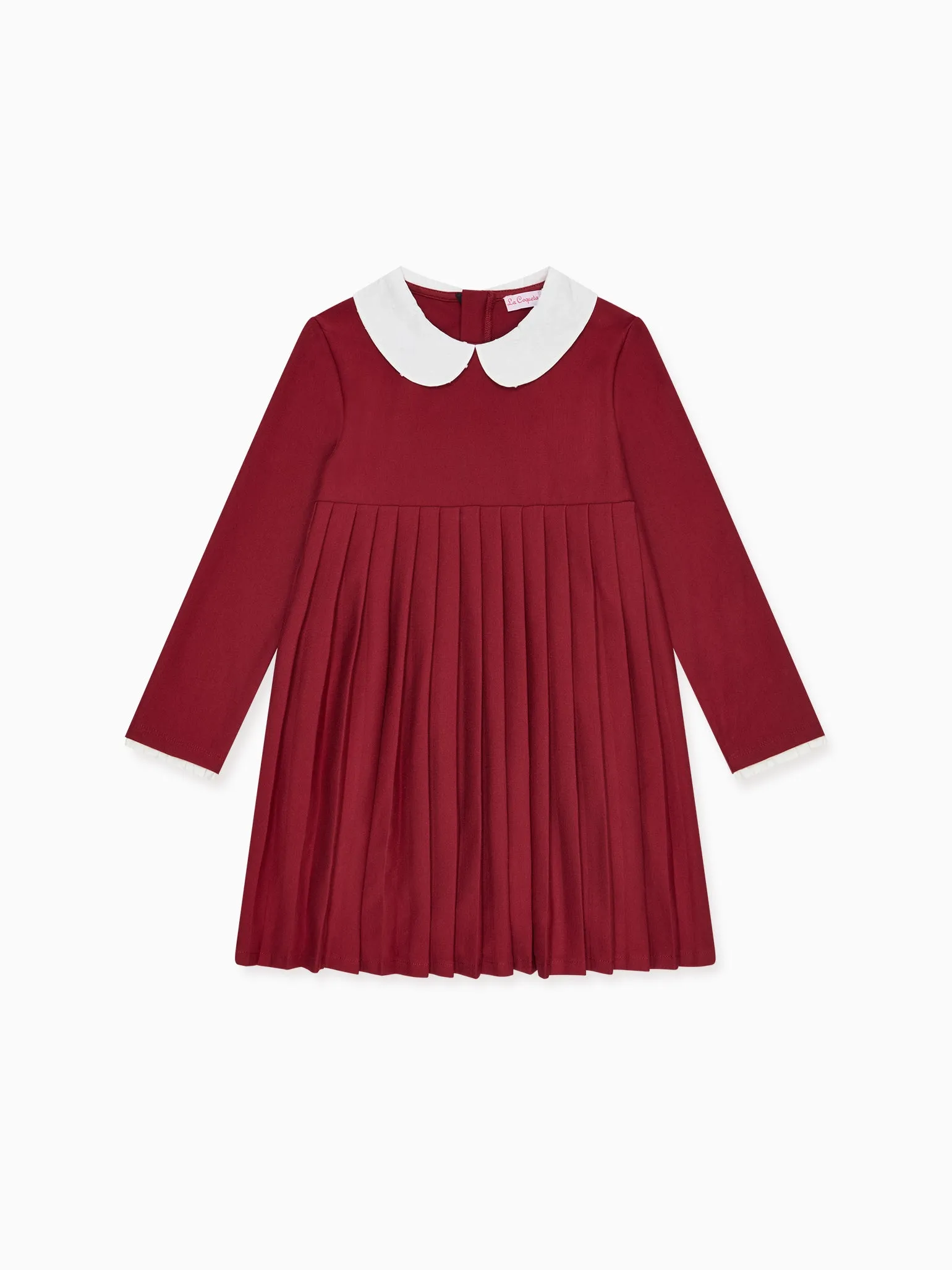 Burgundy Anna Girl Empire Dress