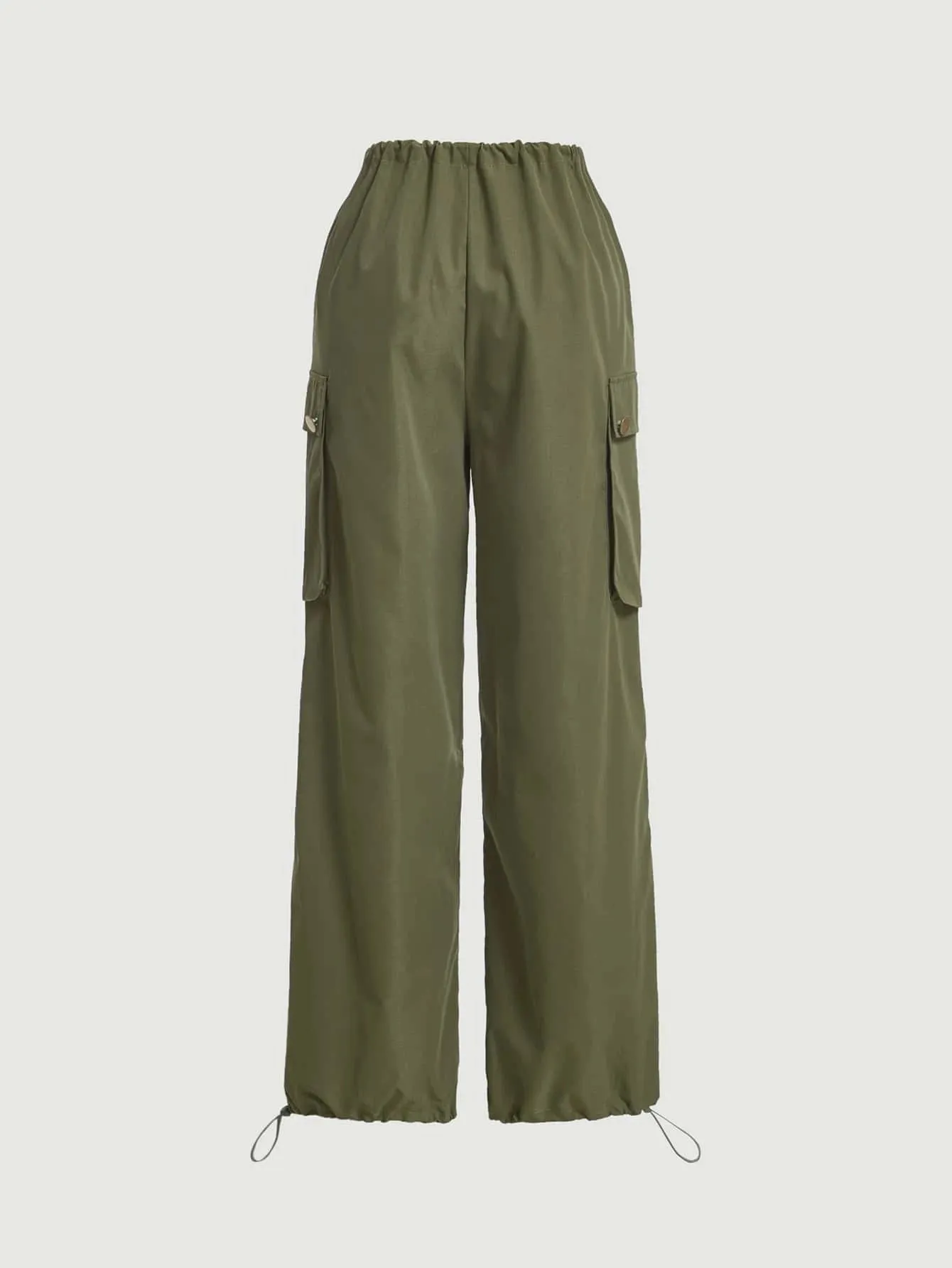 Button Pocket Side Parachute Cargo Pant