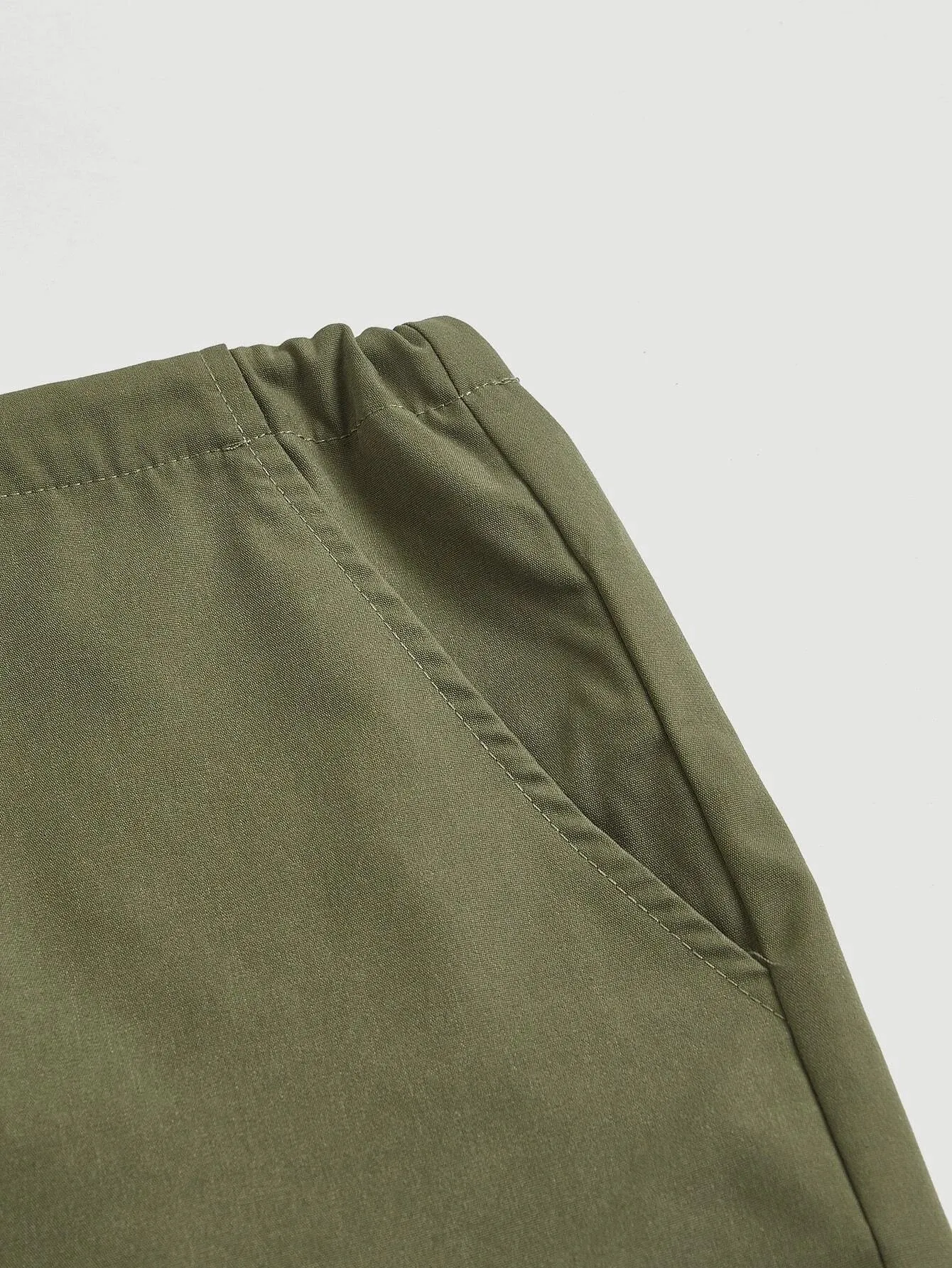 Button Pocket Side Parachute Cargo Pant