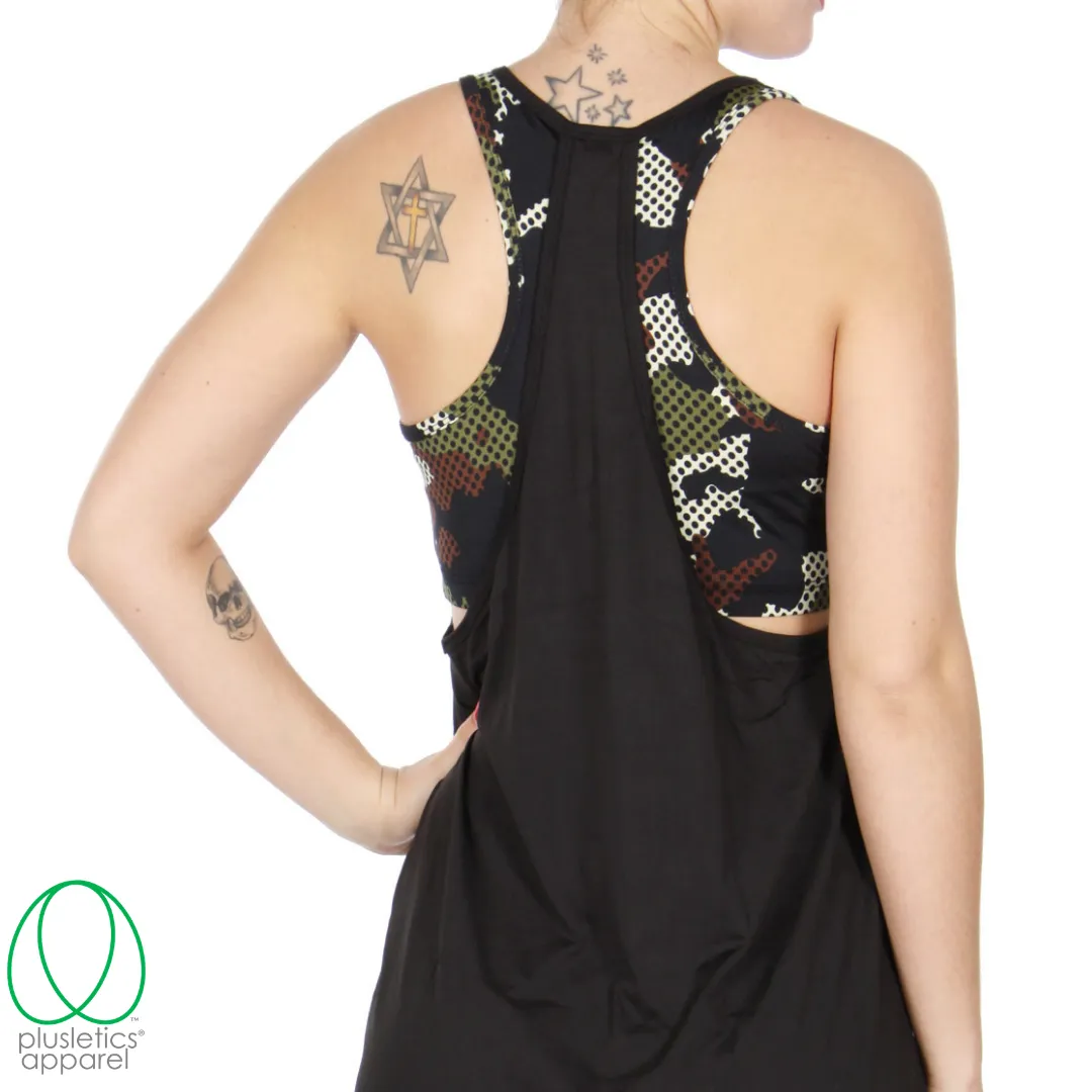 Camo 2-in-1 Bra and Racerback Tank