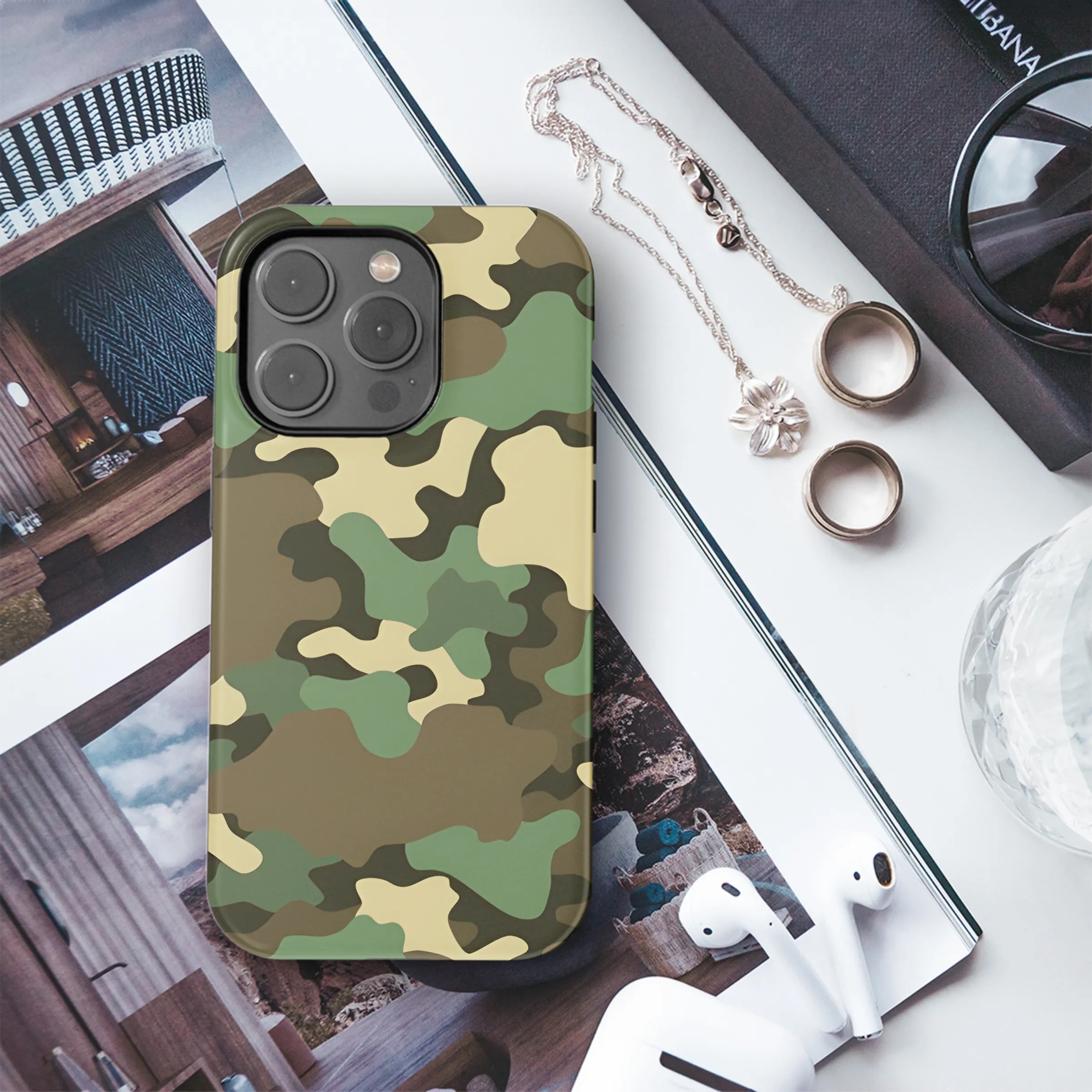 Camouflage Texture Pattern Phone Case iPhone Samsung Cover Pixel 2198