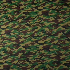 Camouflage/Army Printed Cotton Blend Canvas