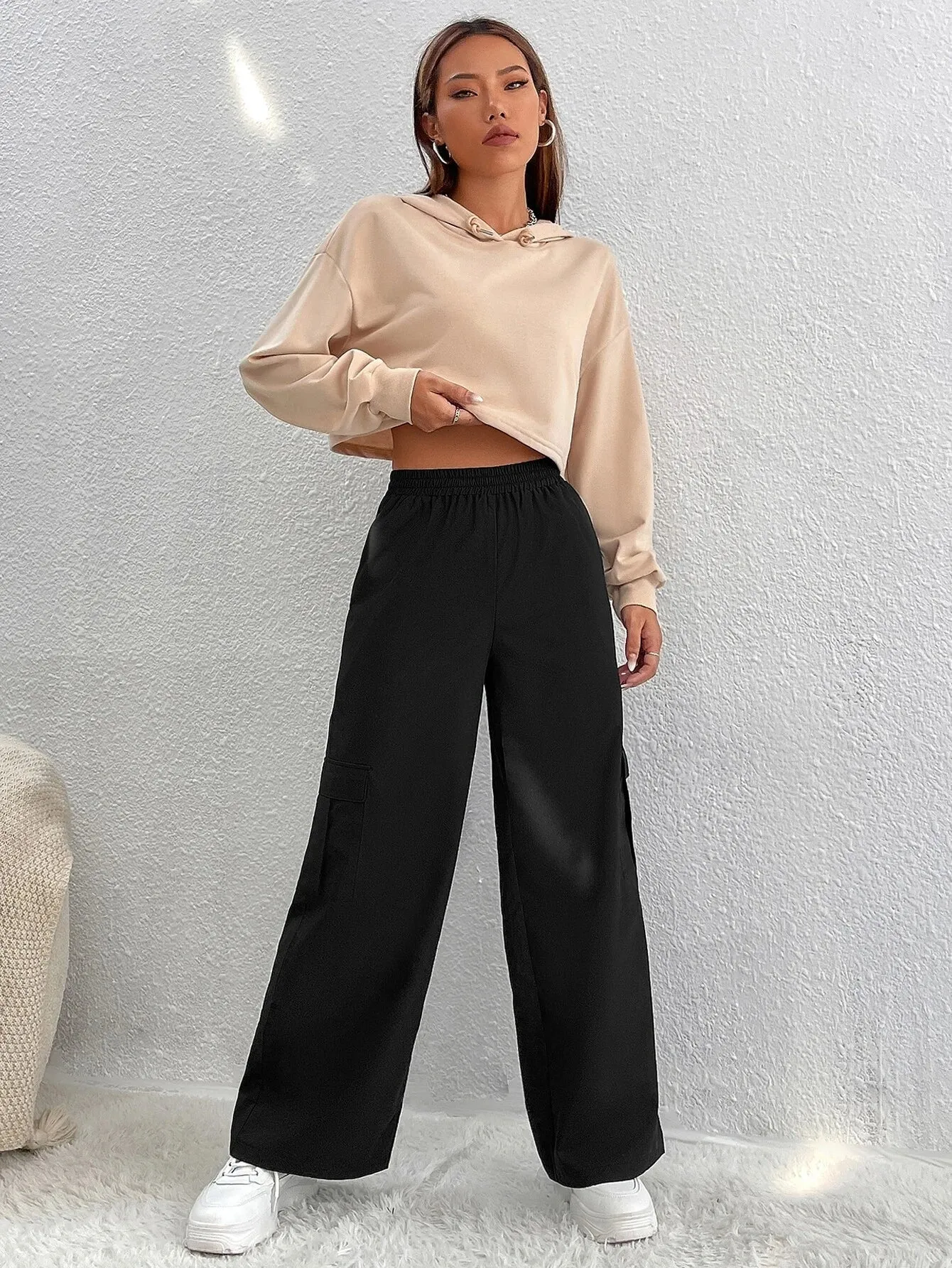 Casual High Waist Cargo Pants