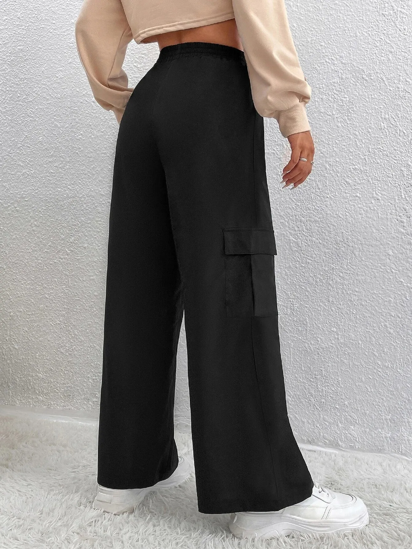 Casual High Waist Cargo Pants