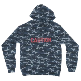 Caution Camouflage Adult Hoodie