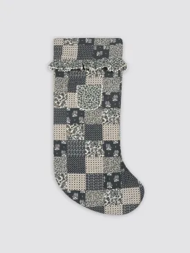 Christmas Stocking in patchwork floral