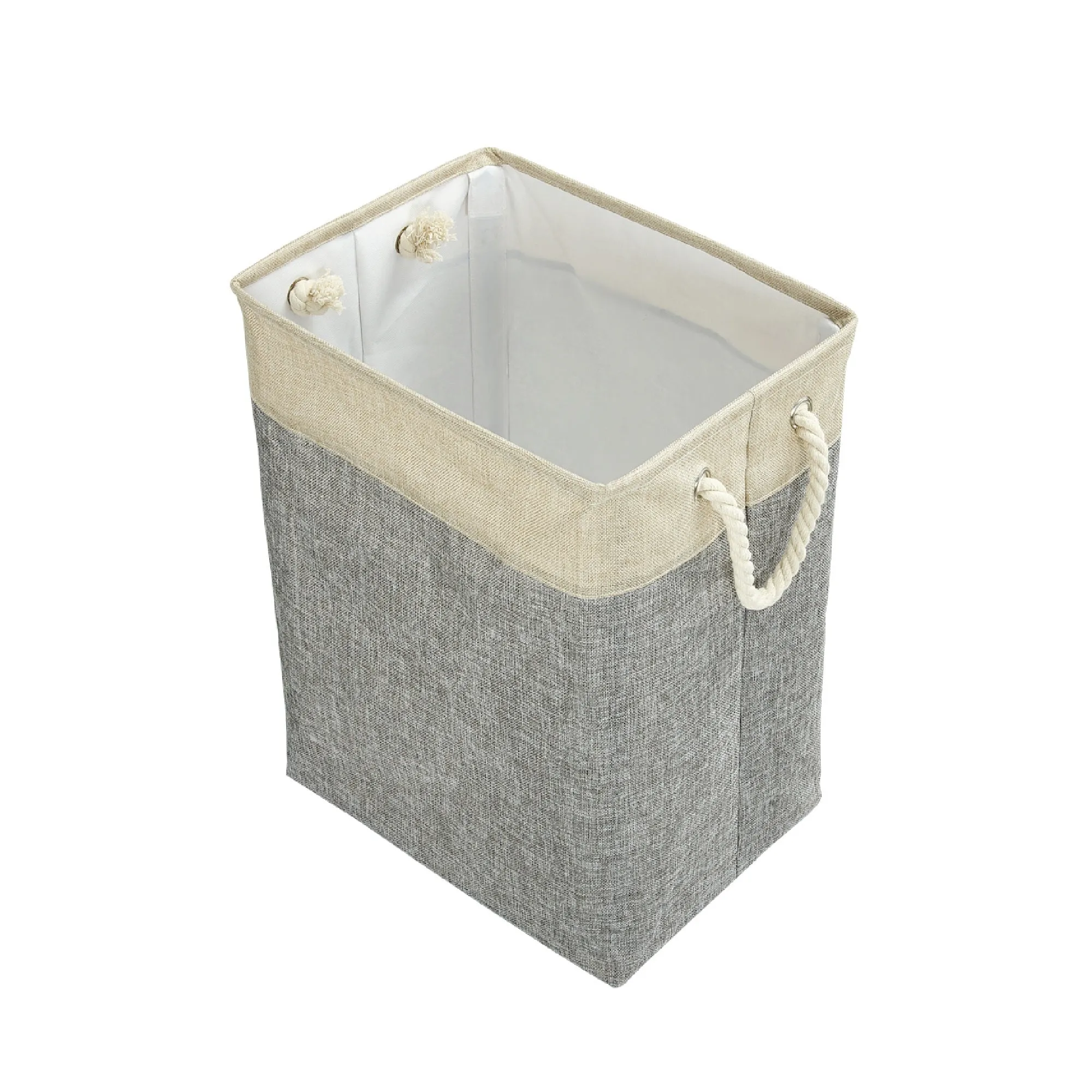 Collapsible Laundry basket, Light Grey Color