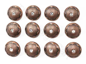 Copper Texture Flower Coat Buttons