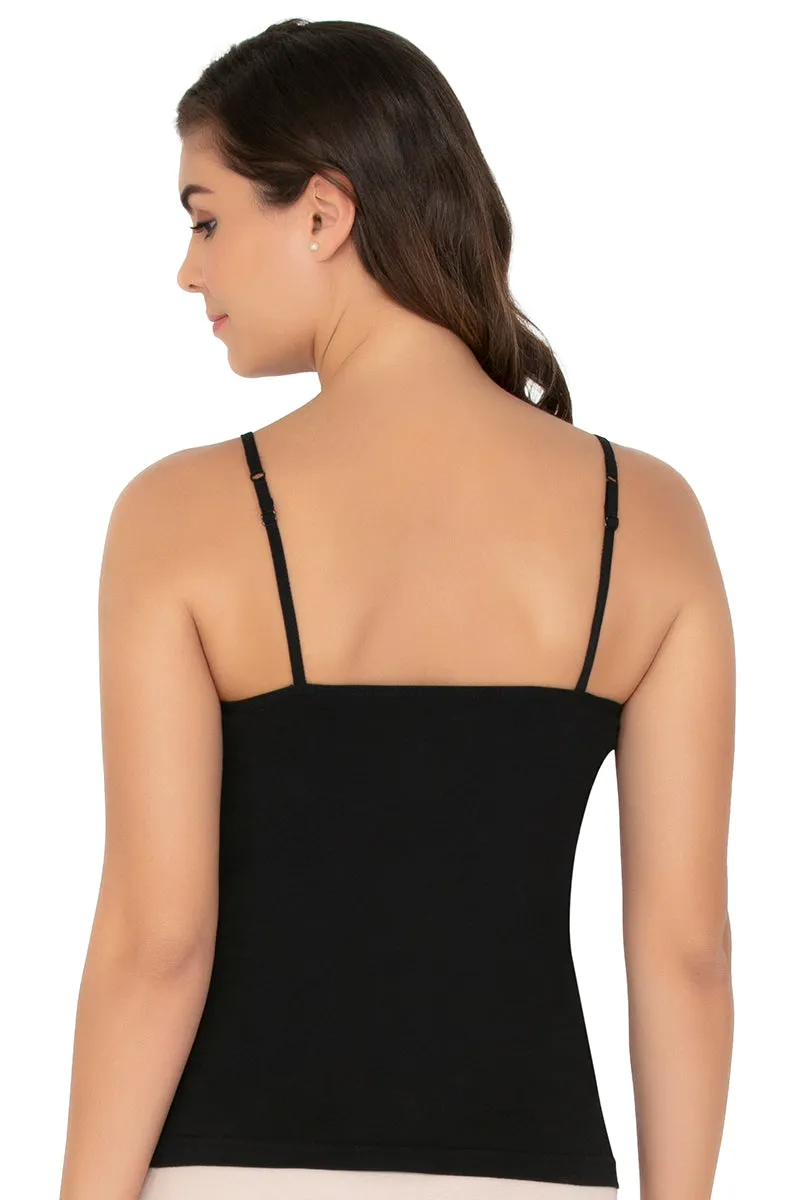 Cotton Camisole (Pack of 2) - Black- Nude