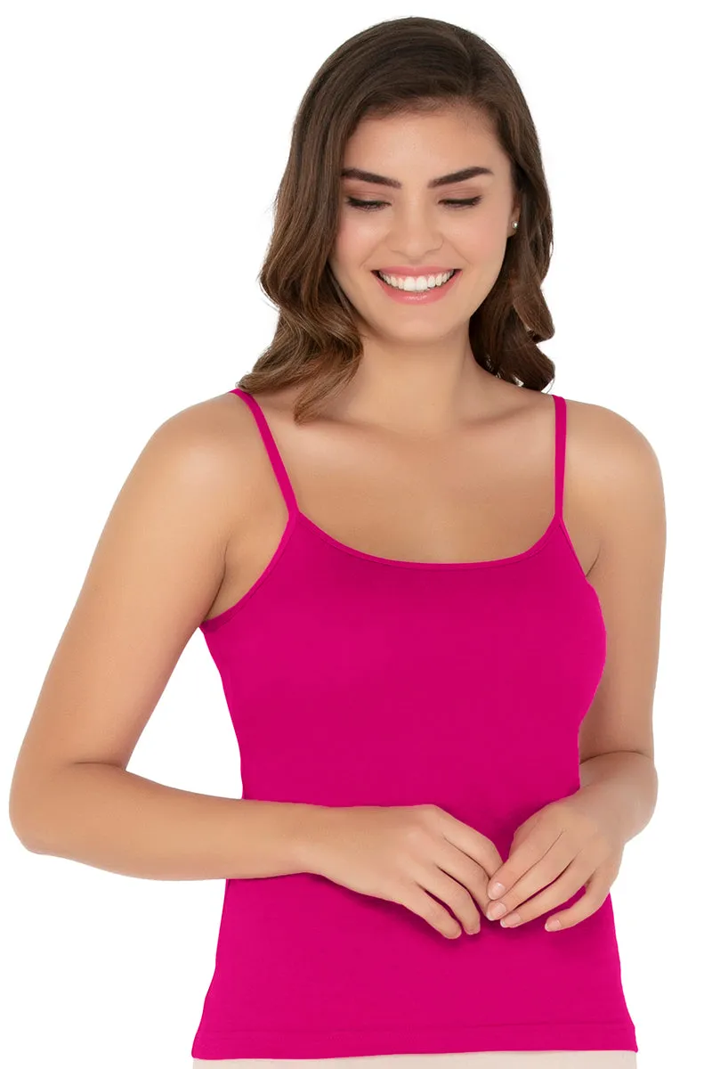 Cotton Camisole (Pack of 2) - Nude- Fuchsia