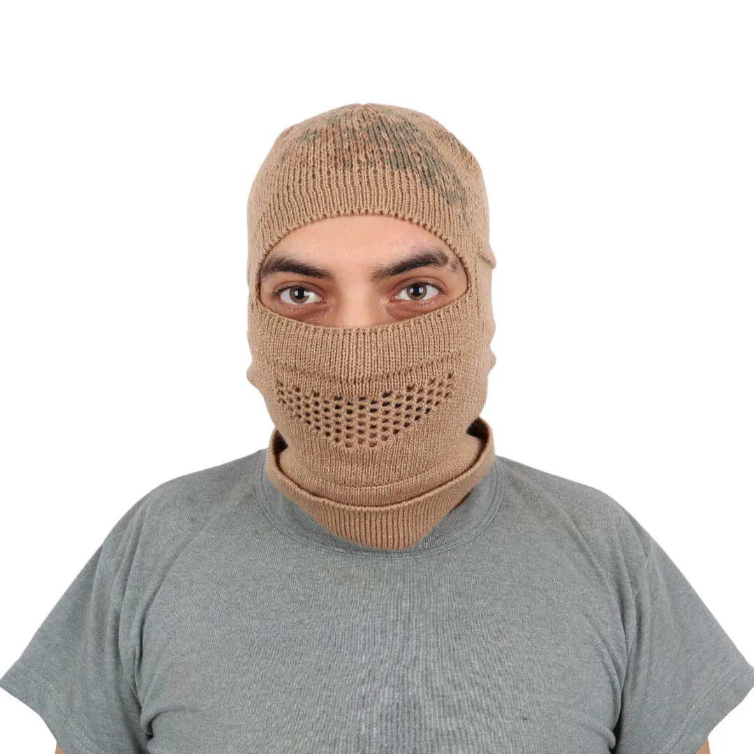 CRW Camouflage Knitted Balaclava Beanie (Ski Mask)