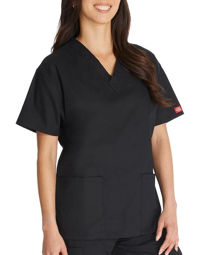 Dickies EDS 27 Inch Women's V-Neck Scrub Top