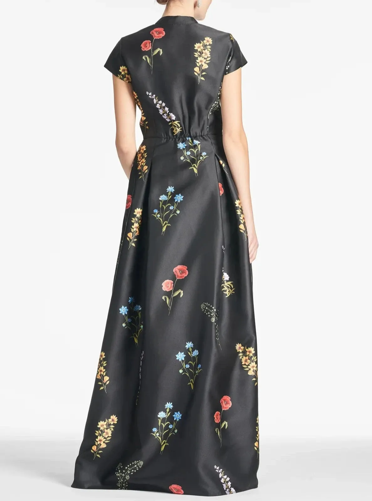 Elegant Floral Shirt Maxi Dress