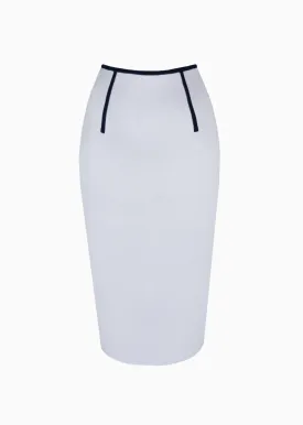 Evette - Pique Knit Pencil Skirt