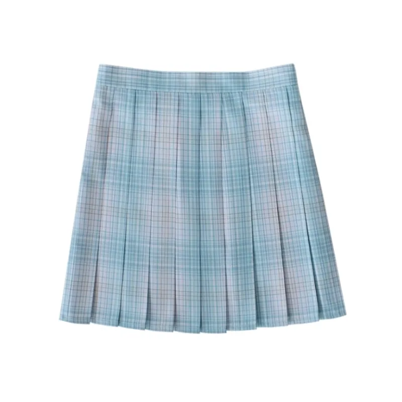 [Fairy Mint] JK vintage plaid uniform skirt