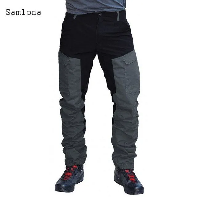 Fashion Spring Autumn Moto & Bike Pants Men Multi-pocket Washed Overalls Men Outdoor Straight Pant Male Cargo Pants Men Trousers