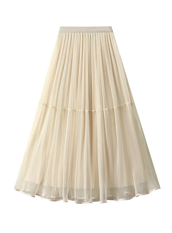 Gauze Large Skirt On Both Sides