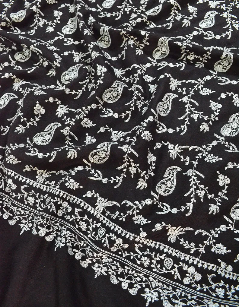 hickory embroidery pashmina shawl 8369 (size M)