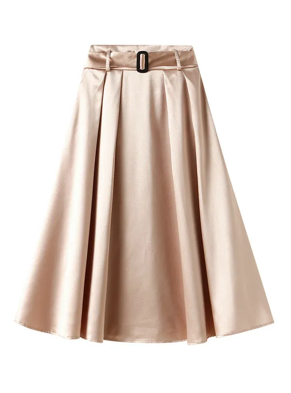 High Waist Big Swing Umbrella Skirt