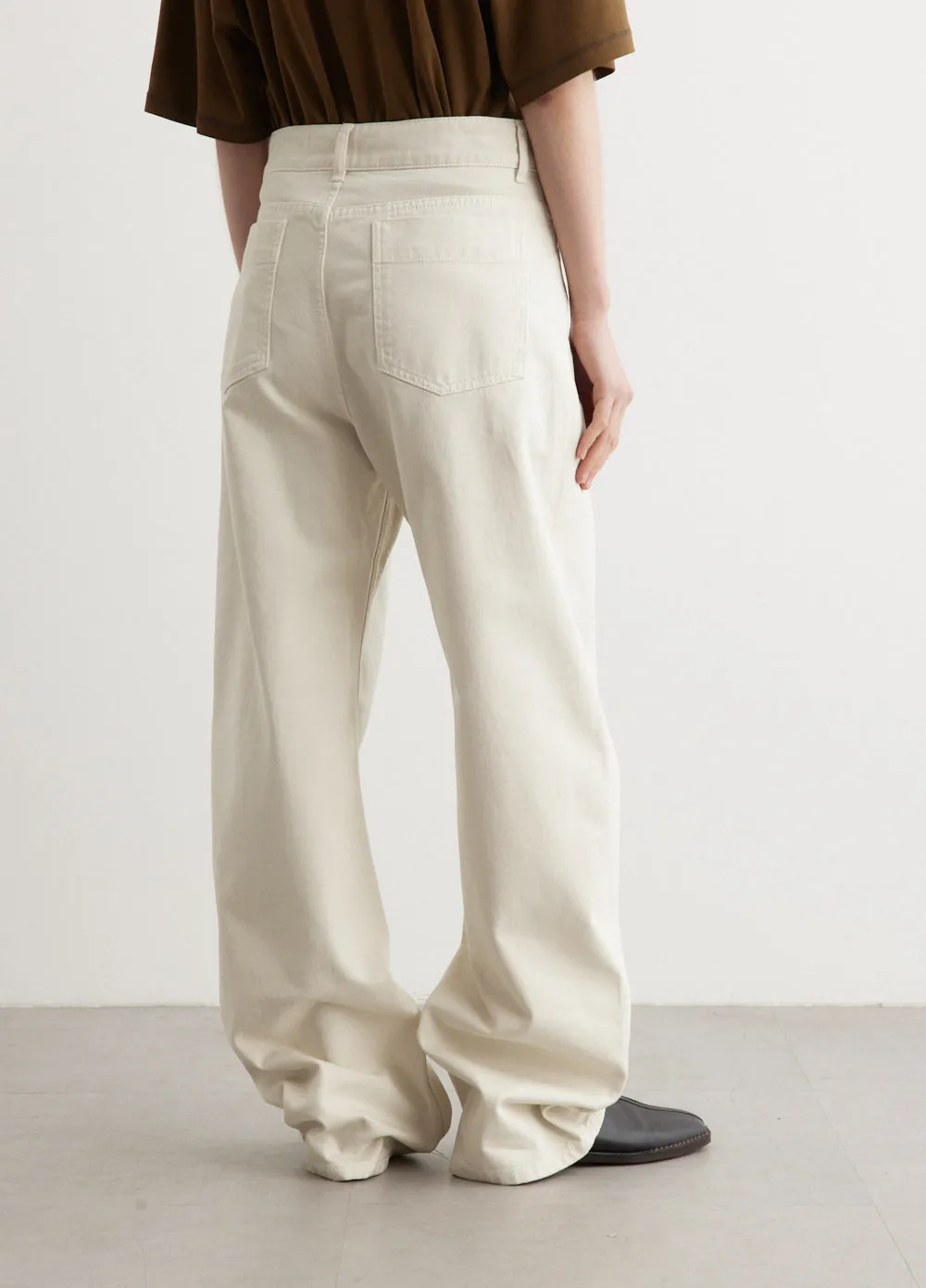 High Waisted Curved Pants