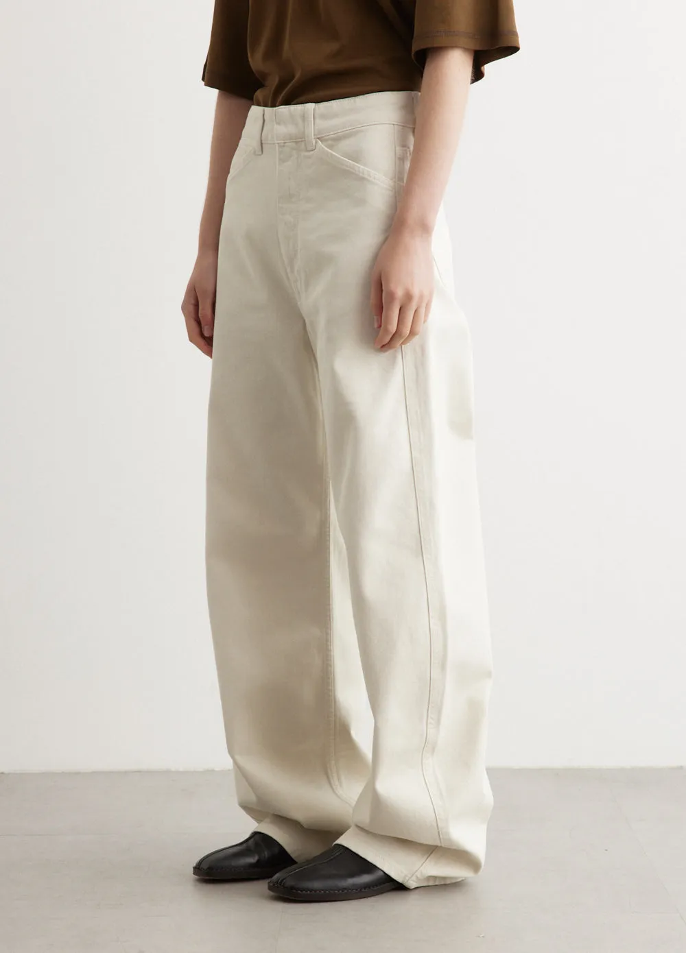 High Waisted Curved Pants