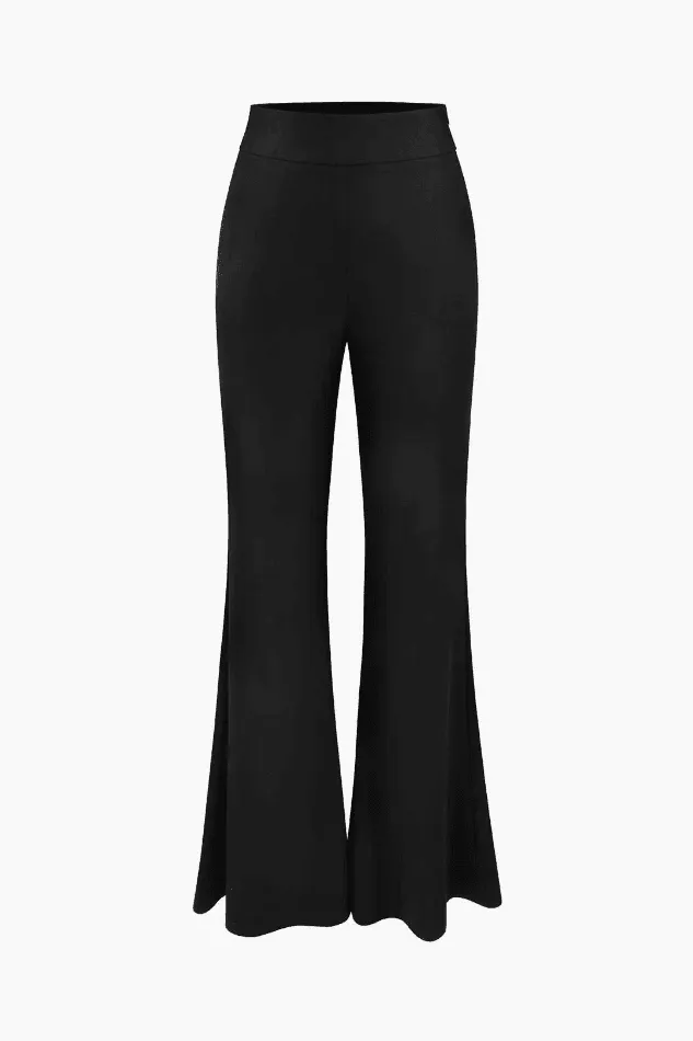 High Waisted Flare Leg Pants