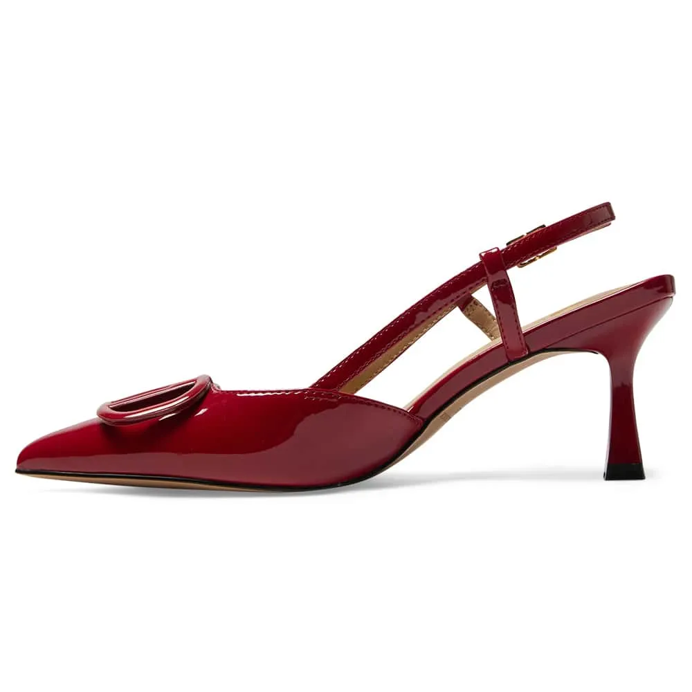 Josie Heel in Red Patent