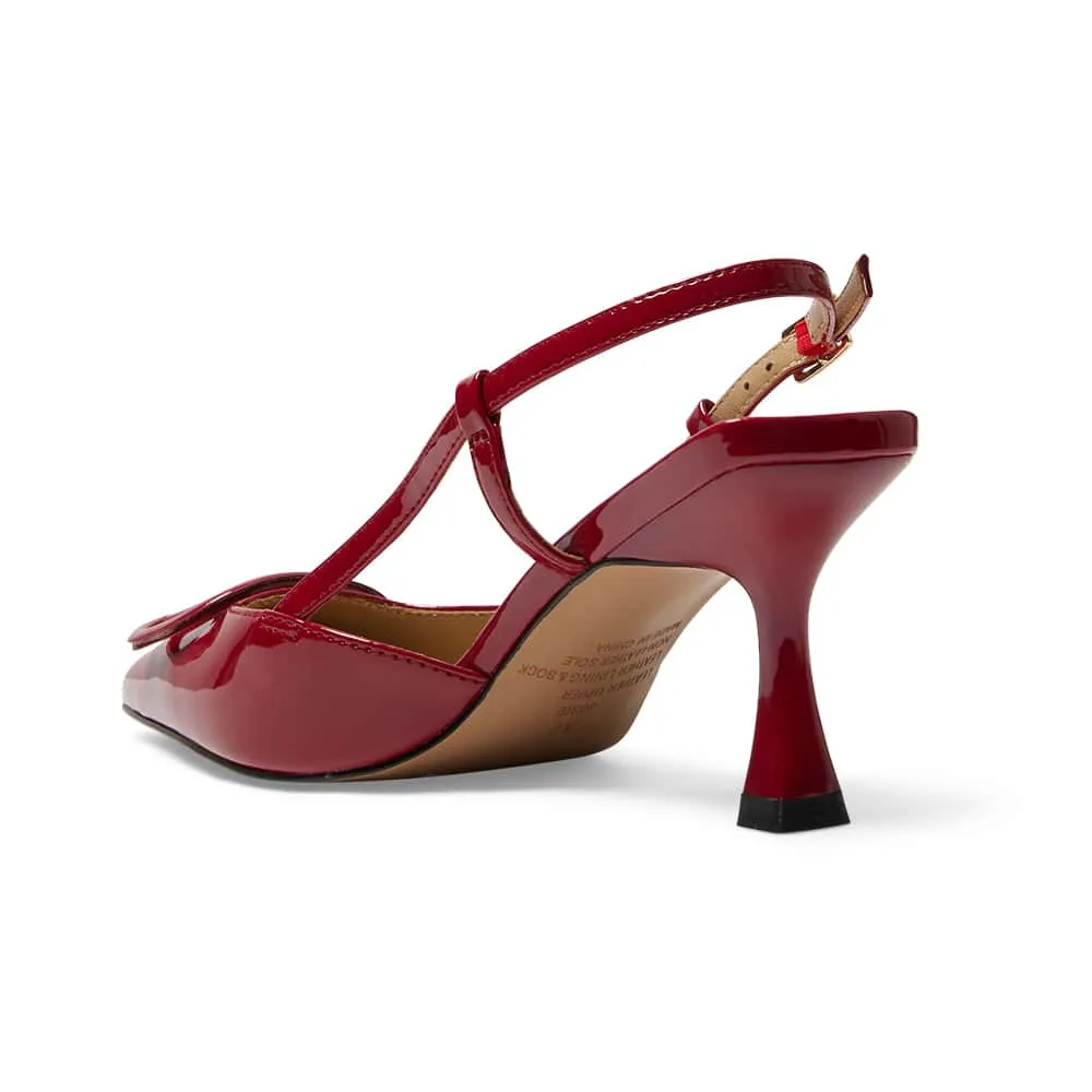 Josie Heel in Red Patent